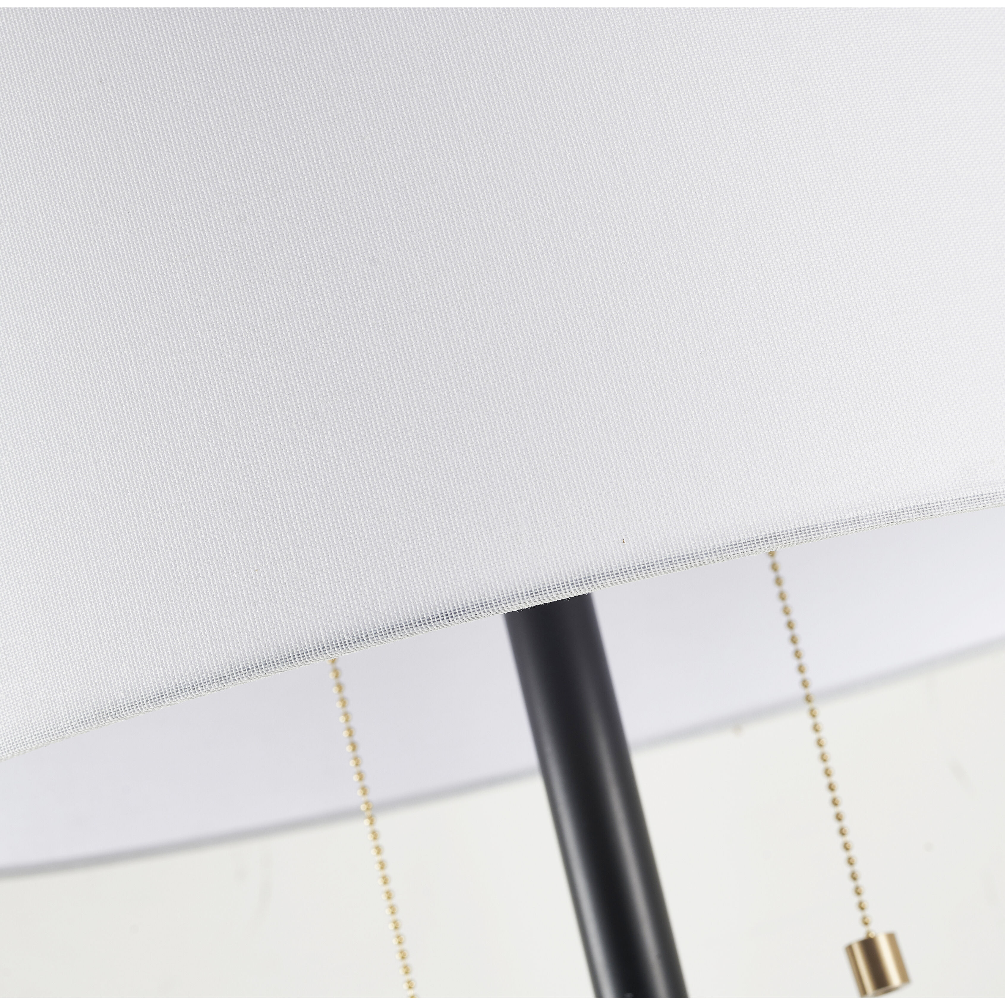 Canada 60.5 inch 100.00 watt Antique Brass and Black Floor Lamp Portable Light